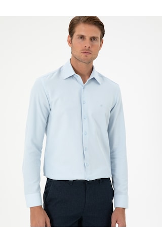 Pierre Cardin Erkek Açık Mavi Gömlek Desenli 50294732-vr003 Açık Mavi