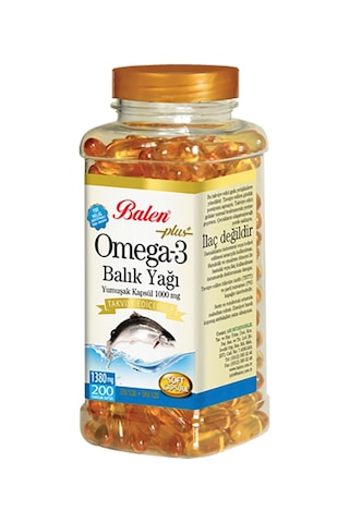 Balen Omega 3 Balık Yağı Yumuşak Kapsül 1380 Mg 200