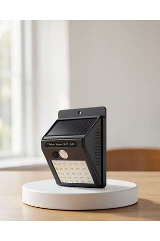 Ip65 Solar Led Duvar Lambası, Pır Sensörlü Dış Aydınlatma