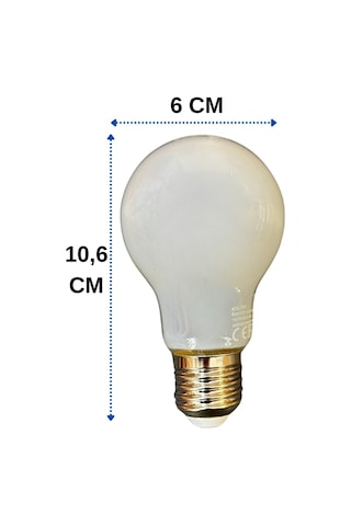 General Electric 8w 2700k Sarı Işık E27 Duylu Led Cam Ampul 10 Adet