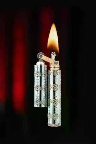 Caka Lighter Osmanlı Desen Silver Benzinli Çakmak - Ckl-012