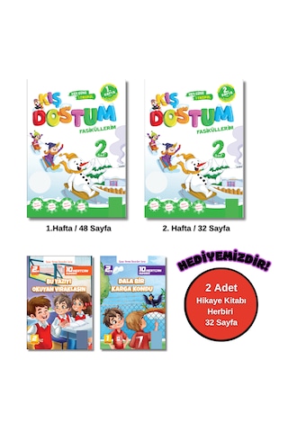 Kaliteli Hesaplı 2. Sınıf Kış Dostum Ara Tatil Kitap Seti