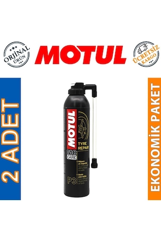 Motul P3 Tyre Repair Sprey 300 Ml Lastik Tamir Kiti 2 Adet