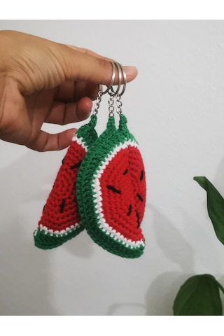Amigurumi Karpuz Anahtarlık Amigurumi Karpuz Anahtarlık