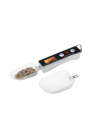 Monyee Siyah Dijital Ölçü Kaşığı Terazi, 0.05g-500g Hassaslık, 30ml&80ml Çıkabilir Kaşıklar, Mutfak Hamur Şeker Tuz Ölçümü Pil Yok Siyah