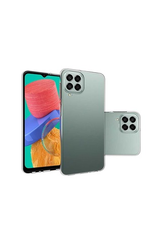 Zore Galaxy Uyumlu M33 Kılıf Süper Silikon Kapak - Renksiz Renksiz