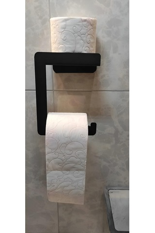 Hvngroup Metal Raflı Geniş Tuvalet Kağıdı Askısı