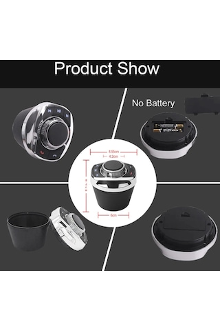 Sones Çok Fonksiyonlu Araba Bardak Tutucu Kablosuz Düğme Düğmesi Direksiyon Düğmesi Işık İle Uzaktan Kumanda