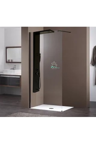 Sam Banyo Fırat Duş Paneli Black Style Siyah