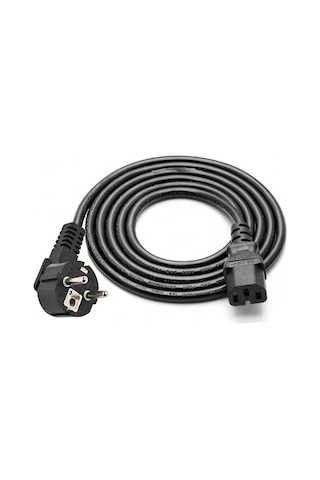C15 Oluklu Power Kablosu Iec-c15 3x0.75 Güç Kablosu 1.8m