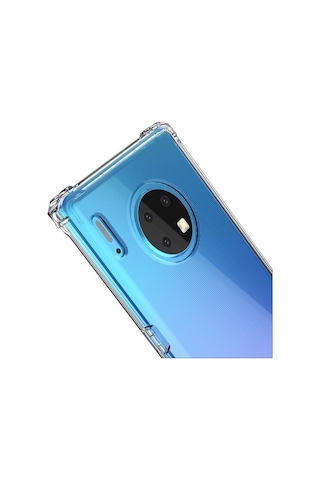 Blogy Mate 30 Pro İle Uyumlu Crystal Fit Kılıf Crystal Clear