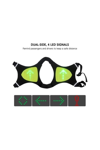 Createtech Bisiklet Çantası: Usb, Led Sinyal, Dönüş Çantası, Geeksen Çift Tasarım Yeşil