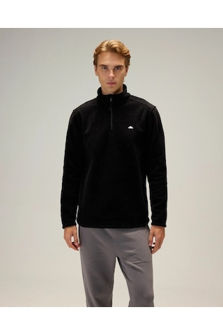 Ellesse 6wm1023-bk Erkek Yarım Fermuarlı Polar Siyah