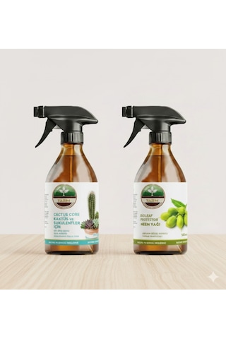 Kaktüs-sukulent Bitki Besini Ve Neem Yağı İkili Bakım Seti 2 L - 1 L - 1 L - 500 ML