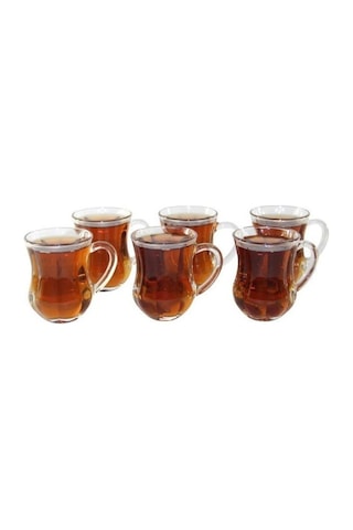 Paşabahçe Dem Kulplu Çay Kahve Bardağı Su Bardak 6Lı 140 Cc 55373