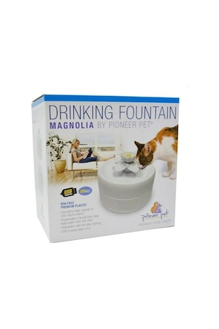 Pioneer Pet Drinking Fountain Manolya Otomatik Kedi Su Kabı 1600 ML