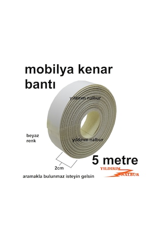 5 MT MOBİLYA KENAR BANTI BEYAZ RENK ÜTÜ TİPİ