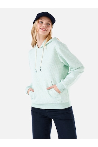 Colin's Colins Regular Fit Basic Yeşil Kadın Sweatshirt Cl1067255 Mint Yeşili