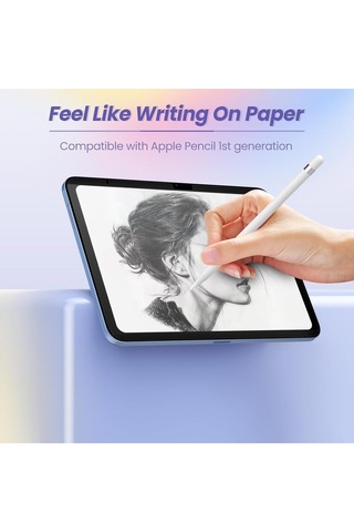 Apple Uyumlu iPad, Pro 11 Inç 4. Nesil 2022 M2 Ekran Koruyucu Mıknatıslı Magnetic Kağıt Hissiyatlı