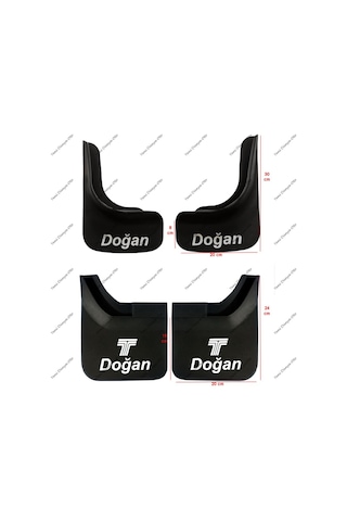 Tofaş Doğan Uyumlu 4'lü Ön Arka Set Paçalık Çamurluk Tozluk TFS1UX904