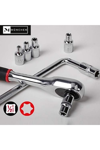 Lokma Takımı 9 Parça 1/2 E-torx Set