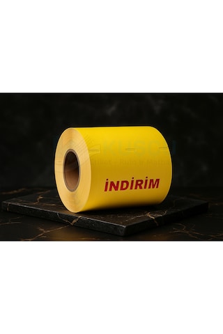 135x100 250'lik Orta Delikli/çentikli 'indirim' Lamine Karton Raf Etiketi 1 Adet Diğer