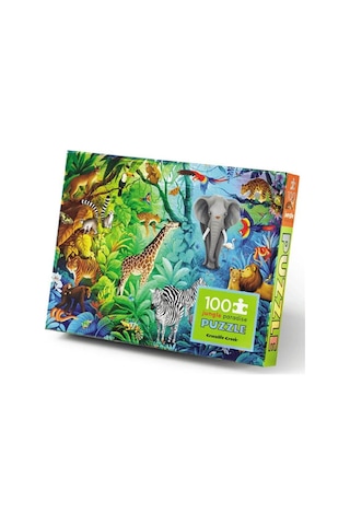 Crocodile Creek Puzzle - 100 Parça - Orman Cenneti
