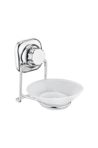 Delmeye Son Yapışkanlı Katı Sabunluk Düzenleyici Krom YK-713