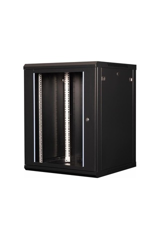 - 15u 19\" Duvar Tipi Rack Kabinet Genişlik: 600 Mm Derinlik: 600 Mm Siyah