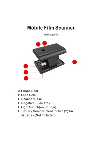 Createtech Ton169 Katlanabilir Film Slayt Tarayıcı - Kullanışlı Ve Hafif