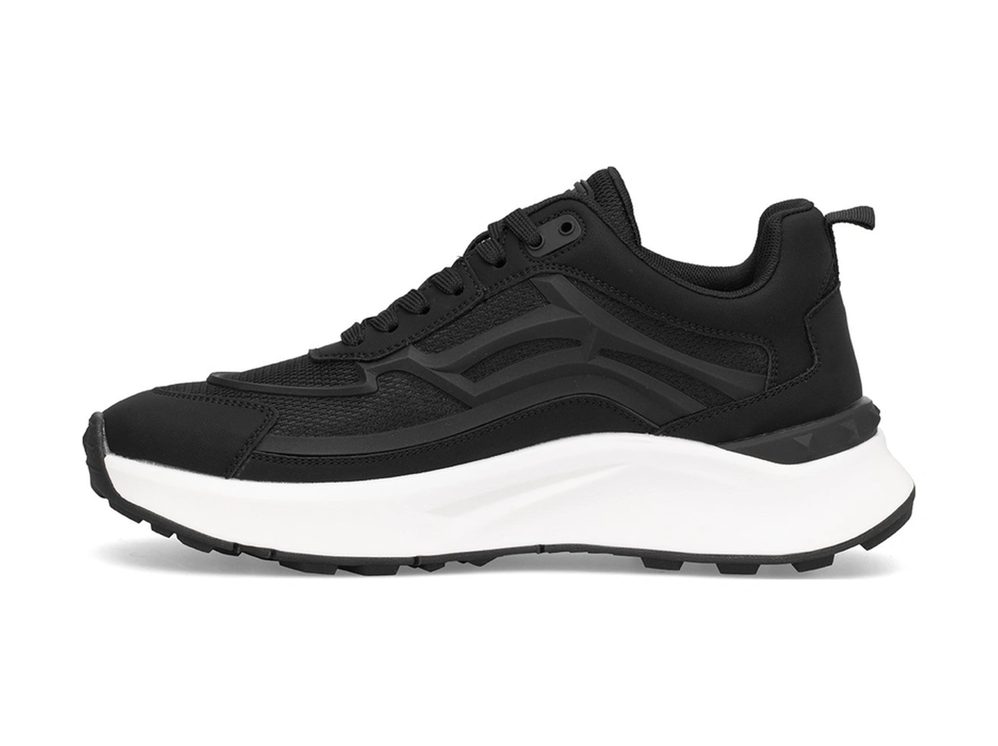 Humtto 22643 Erkek Klasik Sneaker Siyah Siyah