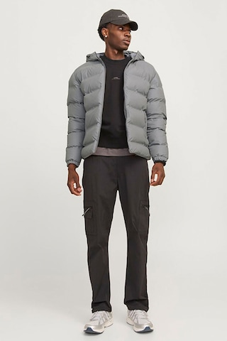 Jack & Jones Erkek Şişme Mont Gri
