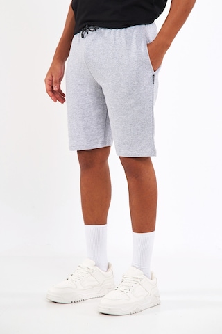 Mmetalic Regular Fit Yanları Cepli Rahat Kesim Erkek Şort 001 Gri