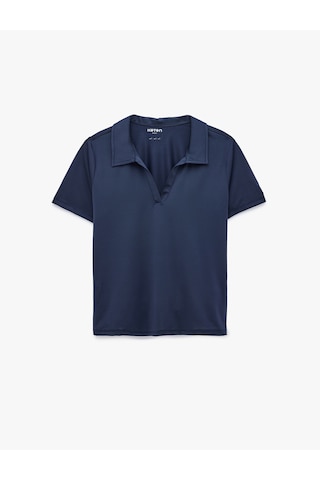 Koton Slim Fit Kısa Kollu Polo Yaka Spor Tişört Lacivert 6sak10373nk