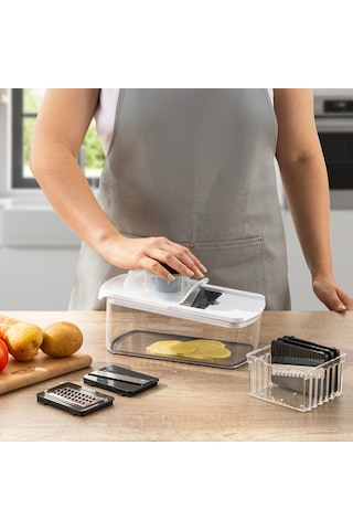 Emsan Smart Hazneli Dilimleyici 6 Parça Beyaz