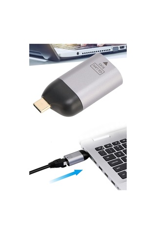 Yüksek Hızlı Veri Aktarım Dönüştürücüsü Type-c Rj-45 Dönüştürücü Çevirici Adaptör Aparat