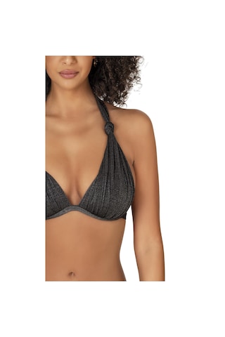 Endeep Kadın Siyah Simli Yarım Dolgulu Bikini Takımı-siyah Siyah