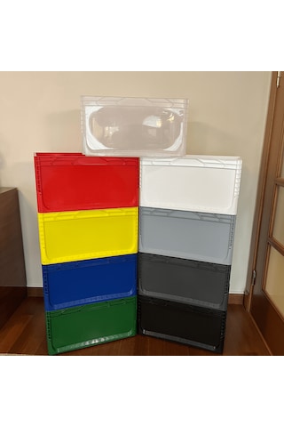 Alpbx 1.kalite Şeffaf Plastik Kasa 60x40x32 Cm - Kutu 65 Litre