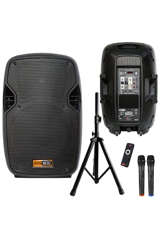 Hs-1700a Mikrofonlu Taşınabilir Ses Sistemi Seti 15 İnç 1700w