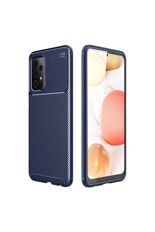 Samsung Uyumlu Galaxy A72 Kılıf Zore Negro Silikon Kapak Lacivert