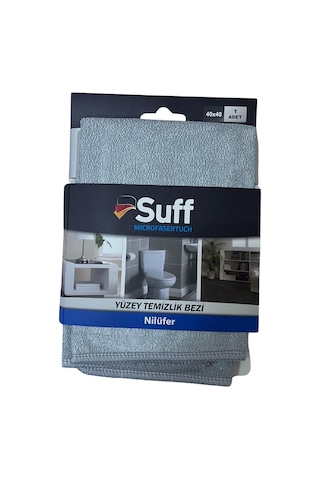 Nilüfer Mikrofiber Yüzey Temizlik Bezi 40 X 40 Cm, Gri