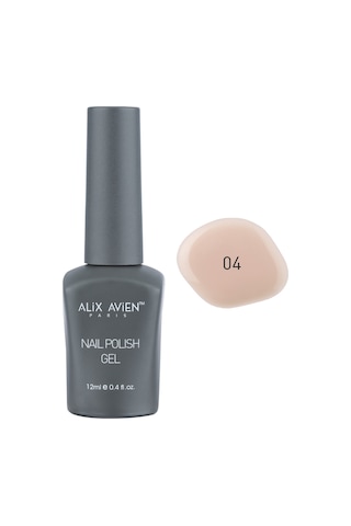 Alix Avien Uv Kalıcı Bej Jel Oje 04 Gel Polish 12 Ml