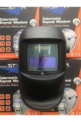 Karona Otomatik Kararan Kaynak Maskesi Gözlüğü Kaynakçı Eldiveni E-072 Kaynak Eldiveni