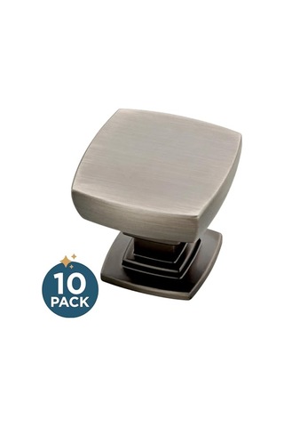 Pirinç Saten Nikel Webber Mutfak Hardware Dolap Tokmak, Gümüş, P29542k-904-b