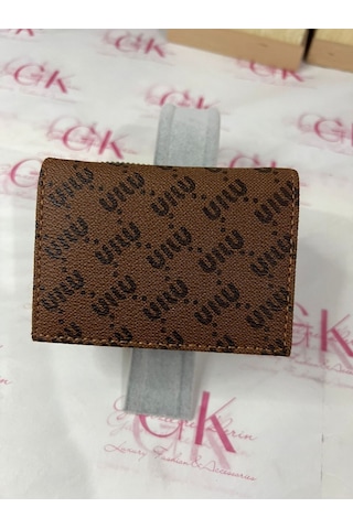 Bonita Yazılı Cüzdan Çok Bölmeli Miuyazılı Krem