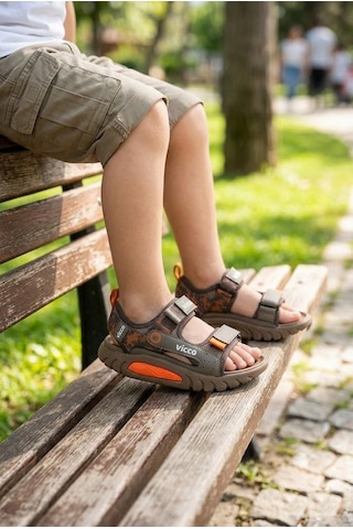 Vicco 332.p26y.179 Kahve Konan Hafif Rahat Erkek Çocuk Sandalet