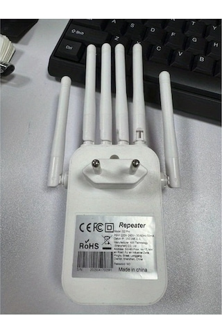 Boatshop1 Beyaz Wi-fi Sinyal Yansıtıcısı Ev Ağ Geliştirici Wıfı6 Çift Bant 24ghz 5ghz 6 Anten Tak Çalıştır