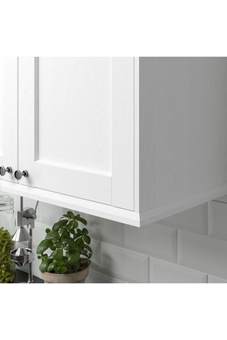Ikea Enköpıng Dekoratif Şerit, Beyaz-ahşap Görünümlü, 221 Cm