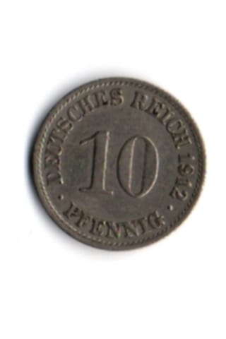 Alman İmparatorluğu 10 Pfennig 1912 Mp1690