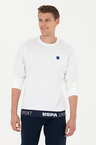 U.S. Polo Assn. Erkek Sweatshirt 50263251-vr013 Beyaz